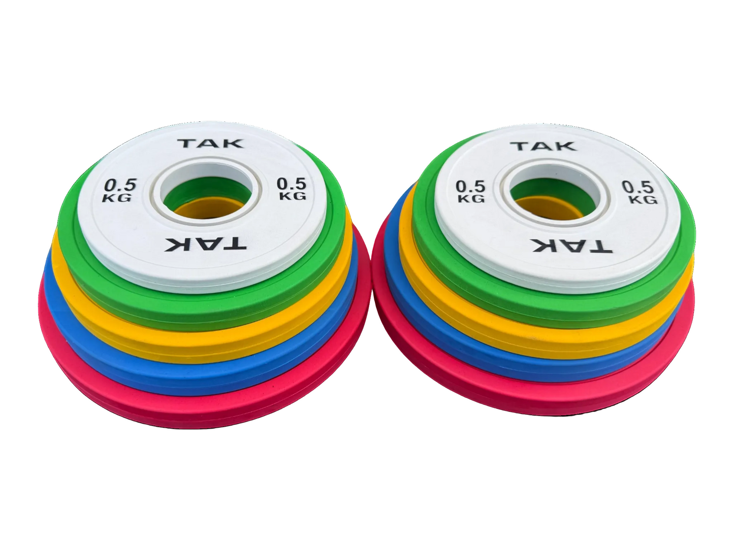 TAK Fractional Plate Set – 5 Pairs (0.5–2.5kg) Olympic Change Plates