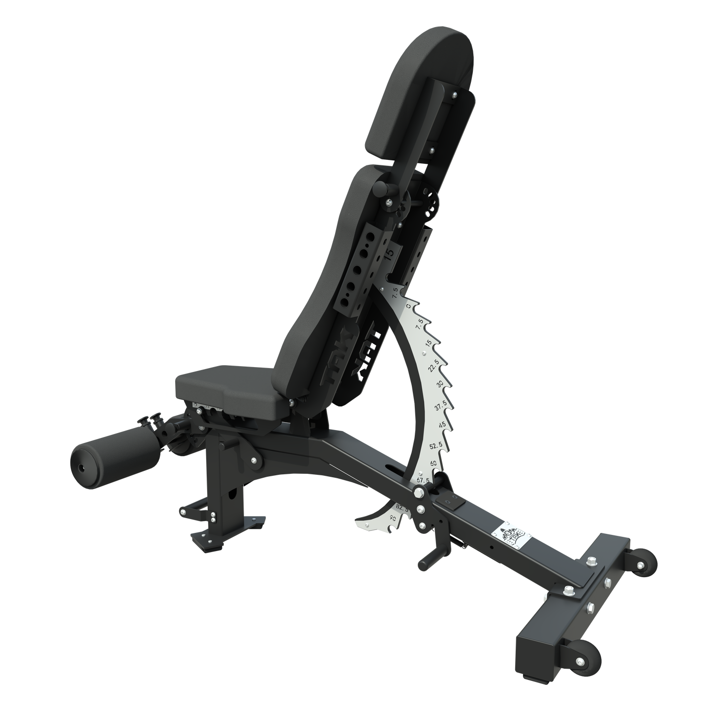 Commercial FID Adjustable Weight Bench with Adjustable Leg Holder