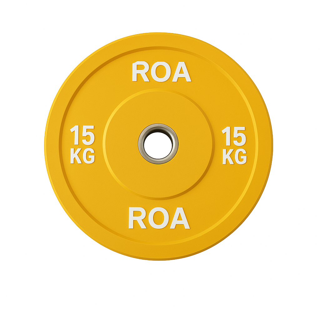 100KG Colourful Bumper Plates with 20KG Olympic Barbell Set