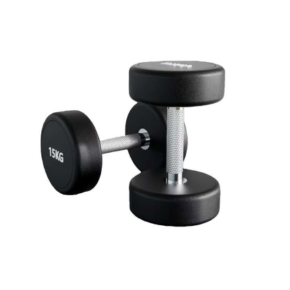 Round Rubber Dumbbells (Sold in Pairs) – Durable Gym Weights for Home & Commercial Use