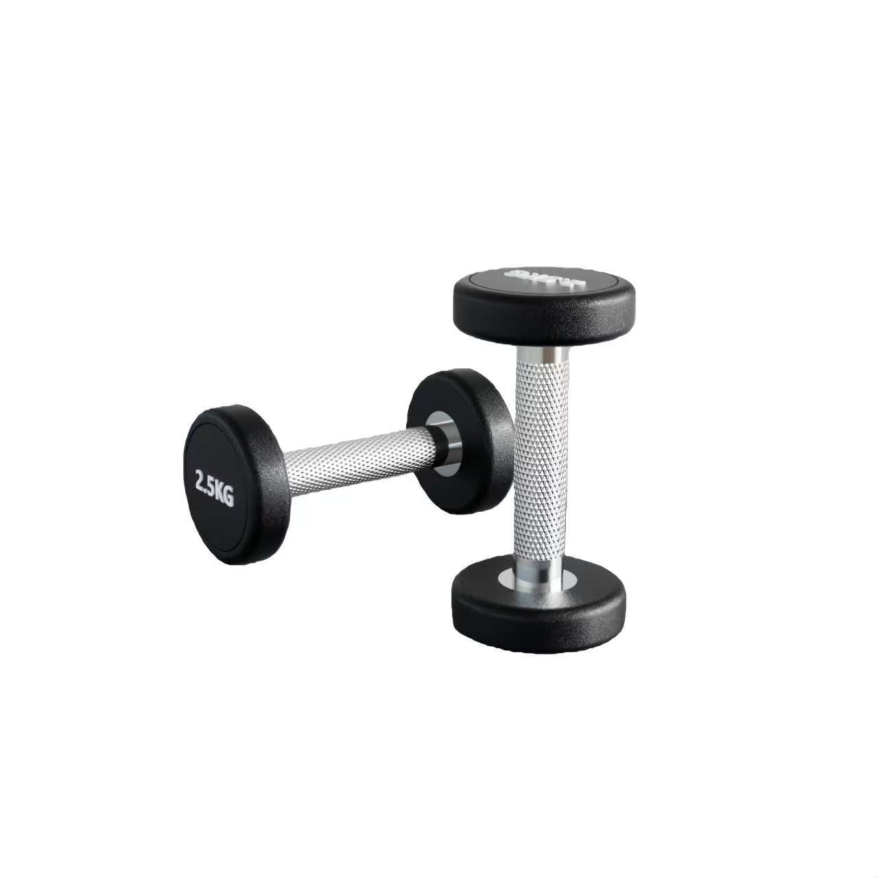 Round Rubber Dumbbells (Sold in Pairs) – Durable Gym Weights for Home & Commercial Use