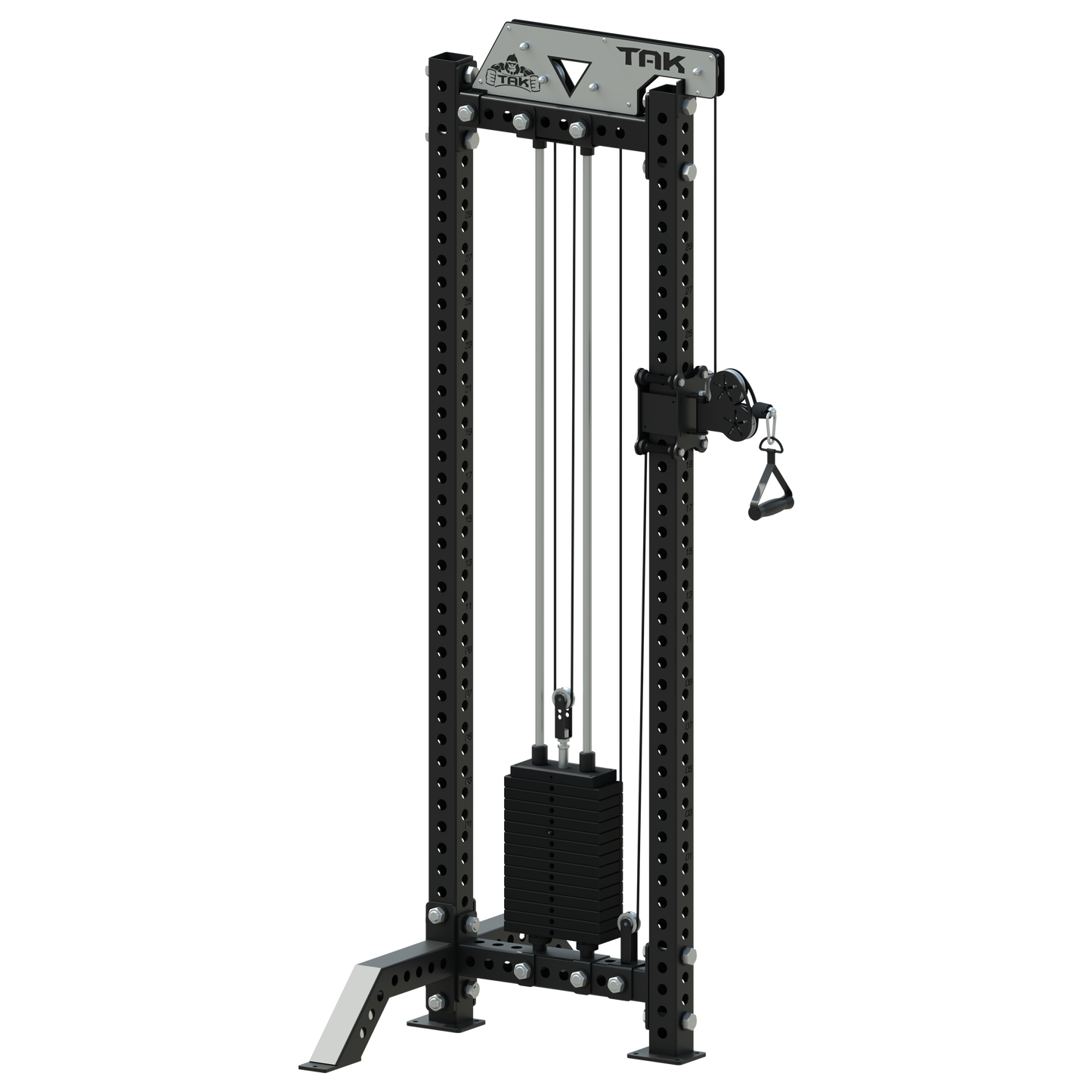 TAK Single Adjustable Cable Machine | 70kg Weight Stack | Commercial Functional Trainer