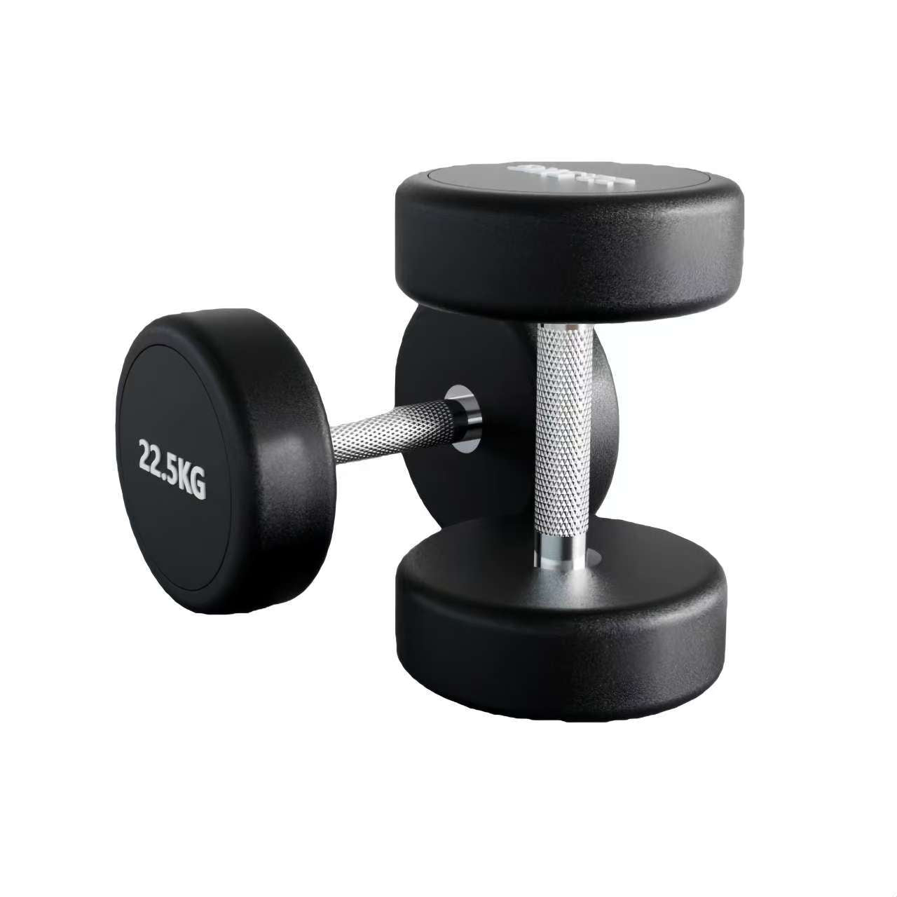 Round Rubber Dumbbells (Sold in Pairs) – Durable Gym Weights for Home & Commercial Use