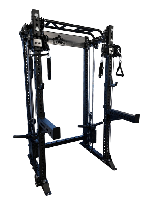TAK C2X Functional Trainer Rack | Dual Independent Cable System | Plate Loadable Weight Stack