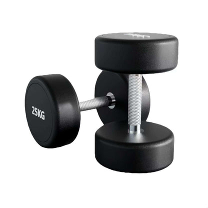 Round Rubber Dumbbells (Sold in Pairs) – Durable Gym Weights for Home & Commercial Use