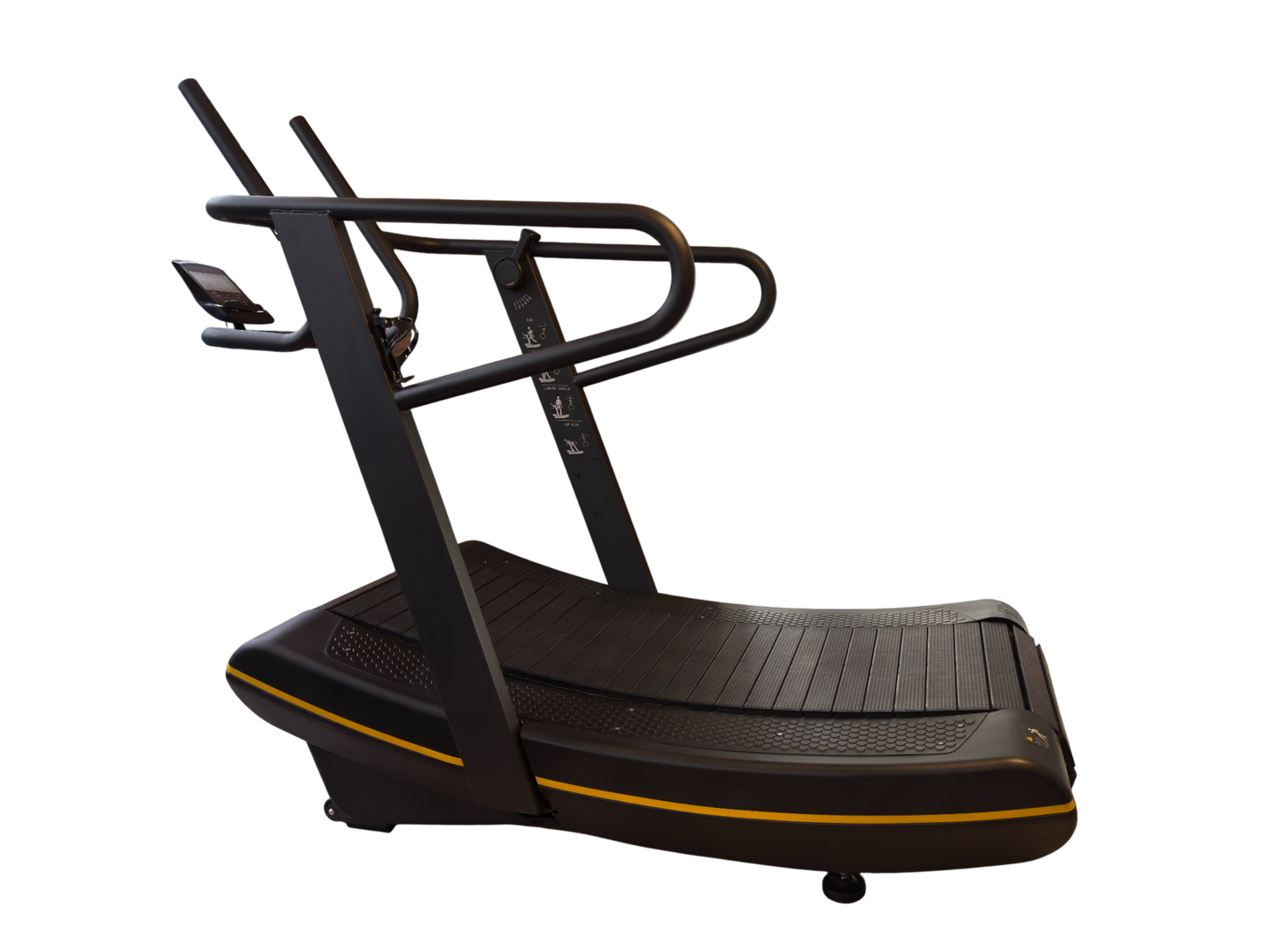 Self-power commercial curved treadmil gym fitness equipment machine