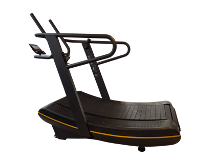 Self-power commercial curved treadmil gym fitness equipment machine