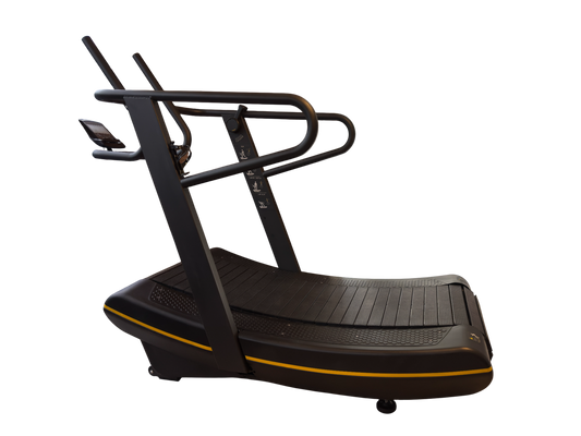 Self-power commercial curved treadmil gym fitness equipment machine