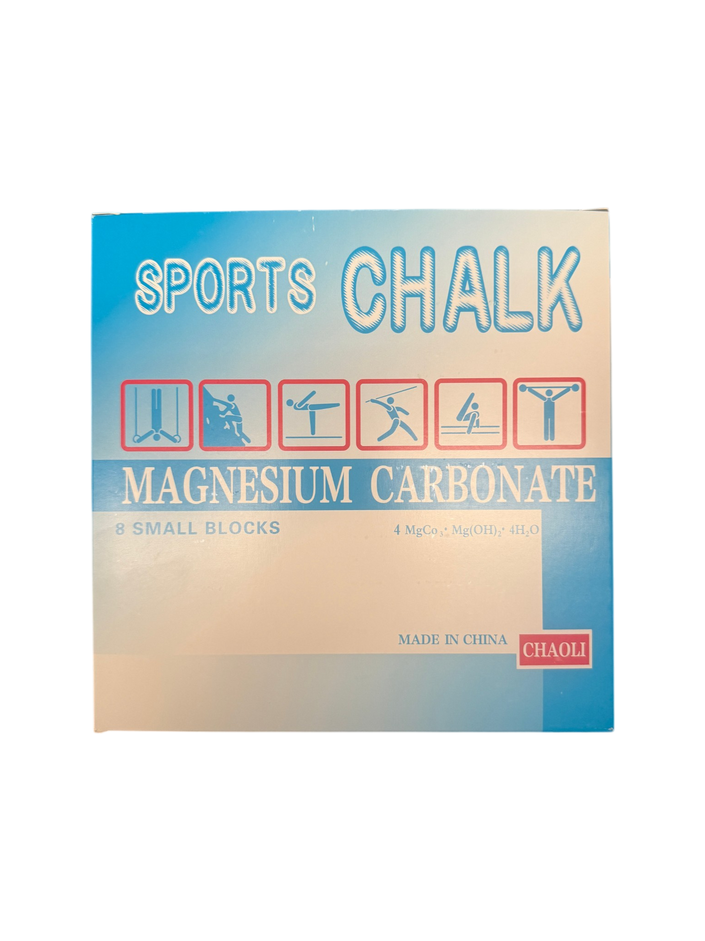 Gym Chalk Blocks – 8 Pack | Magnesium Carbonate | Grip Chalk for Lifting
