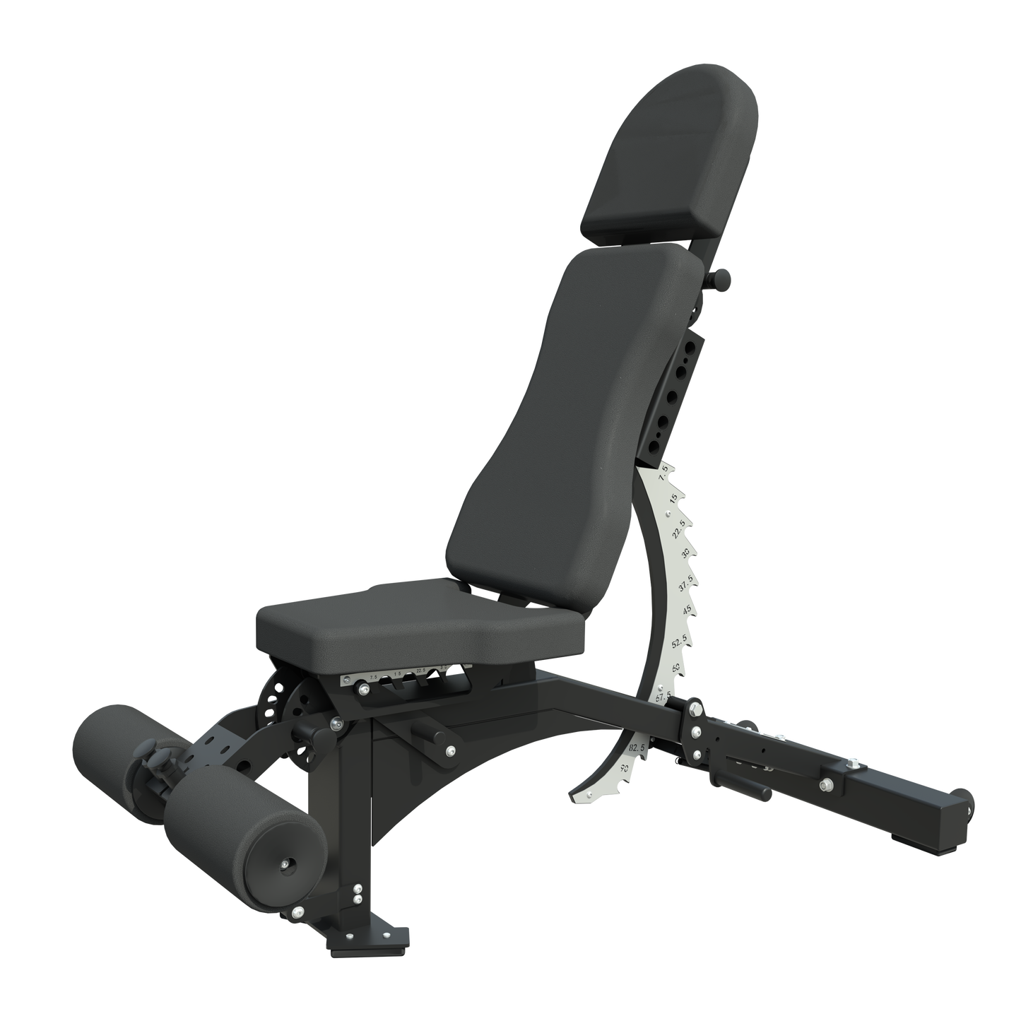 Commercial FID Adjustable Weight Bench with Adjustable Leg Holder