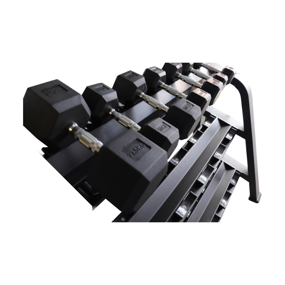 375KG Hex Dumbbell with Dumbbell Rack Set