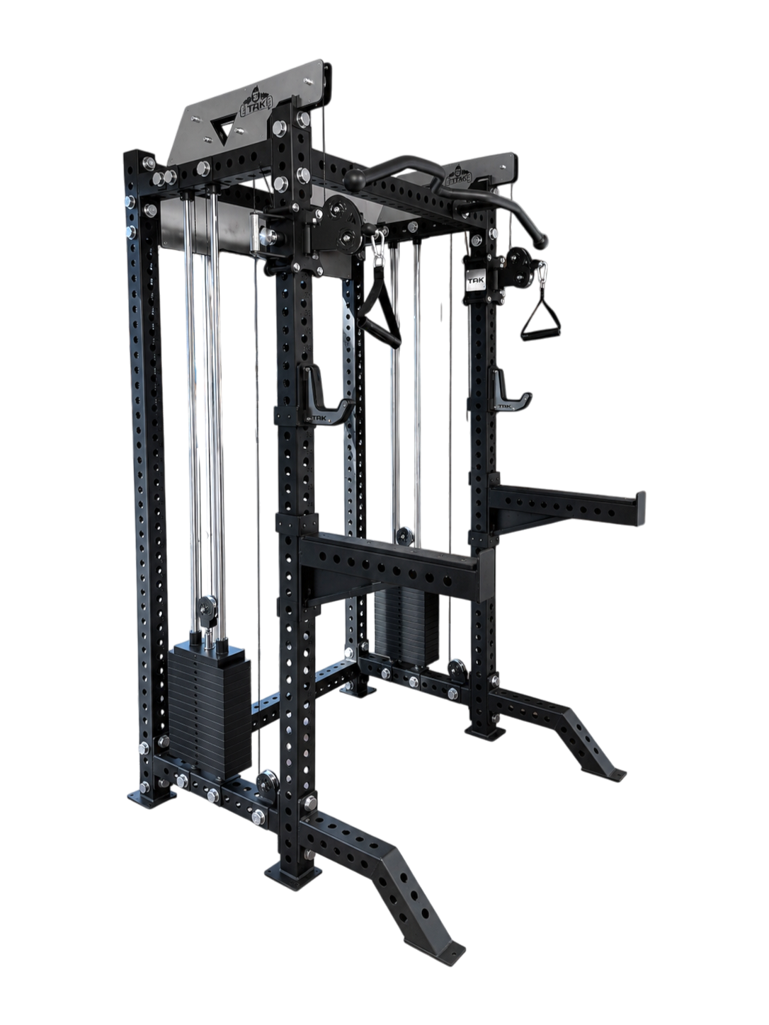 TAK C2 Functional Trainer Rack | Dual 75kg Weight Stacks | Aluminium Pulley System