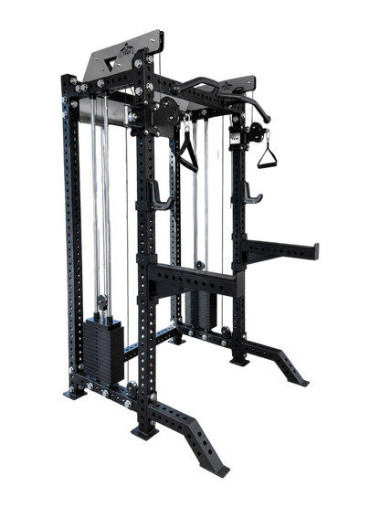 TAK C2 Functional Trainer Rack | Dual 75kg Weight Stacks | Aluminium Pulley System