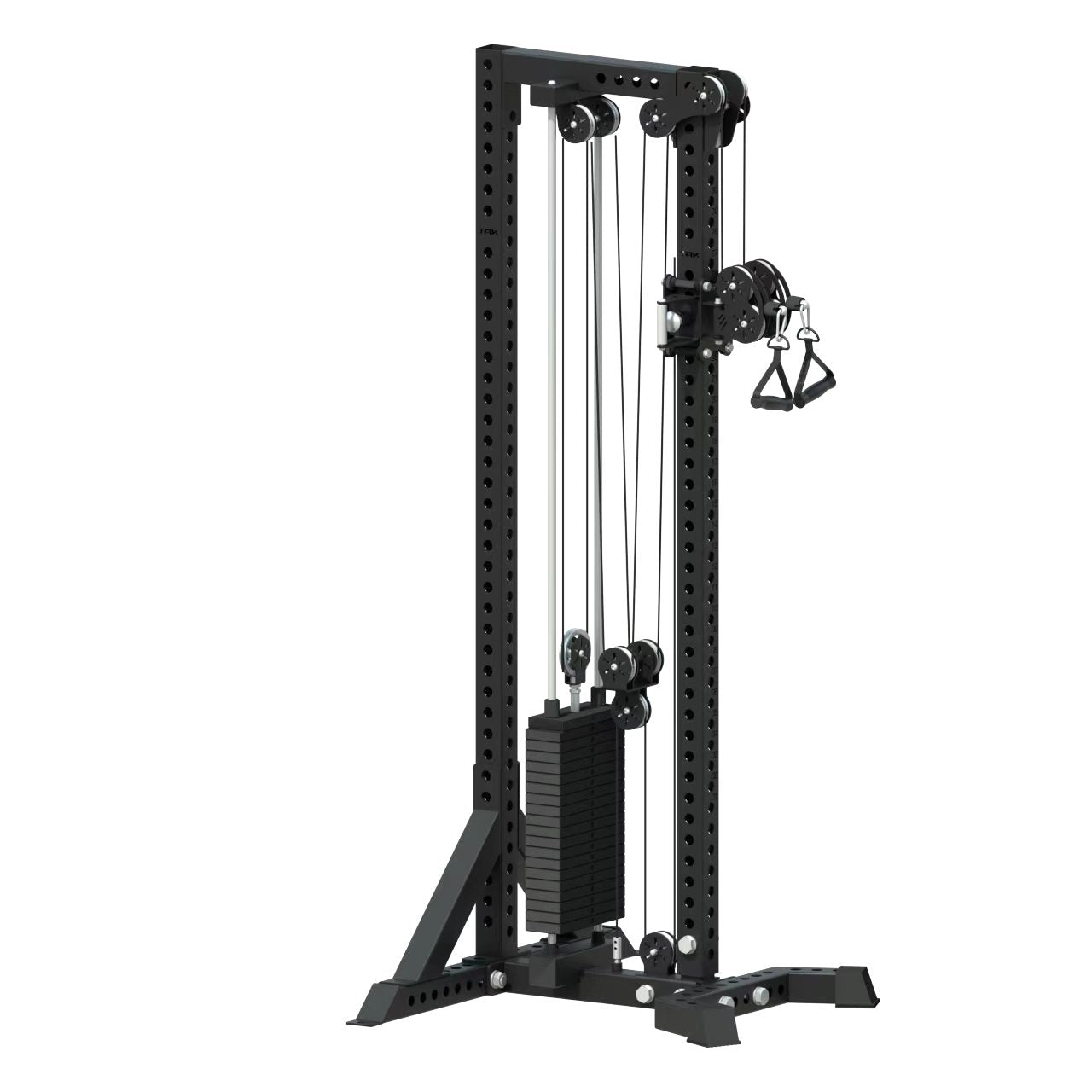 Adjustable Cable Machine - 100kg Weight Stack | Dual Handle | Aluminium Pulleys | TAK NZ